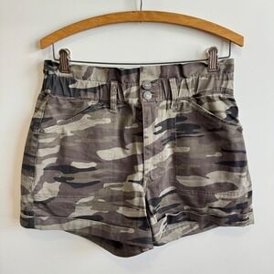 Express Camo Shorts Super High Rise Stretch Casual Shortie‎ S